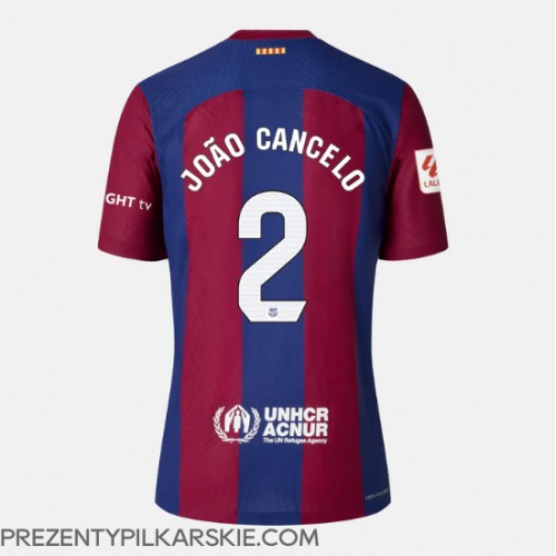 Stroje piłkarskie Barcelona Joao Cancelo #2 Koszulka Podstawowej dla damskie 2023-24 Krótki Rękaw